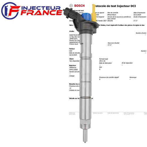 0445116059 bosch injecteur - bosch,